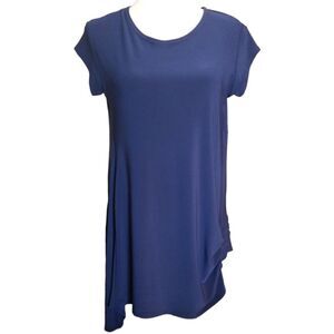 Sympli Angle Tunic Sleeveless Navy Blue Size 8